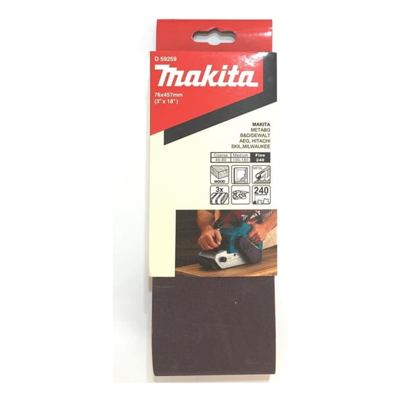 Lija De Banda 3 X 18 Pulgadas Grano 240 Makita D 59259