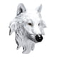 thumbnail image 5 of Cabeza De Lobo De Resina Decoraciones De Pared Mano De Obra Fina Duradera Decoración De Paredes De Habitación Blanco, 5 of 5