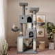 thumbnail image 2 of Torre para Gatos SHA CERLIN 165 cm Condominio con Poste Rascador Gris, 2 of 9