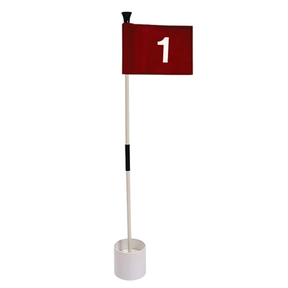 Golf Putting Green Bandera y Copa de Agujero Mástiles de Bandera de Golf Banderas de Golf Bandera de Golf Juego de Tazas de Agujero para Guía de Aline Numero 1