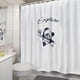 thumbnail image 4 of Cortina para Baño Estampada Pandita con Forro 2 Piezas, 4 of 4