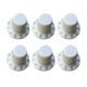 thumbnail image 4 of 6 Piezas De Interruptor De Volumen De Audio Interruptor De Perilla Giratoria Para Accesorios De Altavoces Blanco, 4 of 5