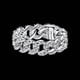 thumbnail image 5 of Anillo Pandora Pavé Cadena Cubana Plata Esterlina Circonita Cúbica Talla 56, 5 of 5