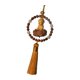 thumbnail image 4 of Buda Estatua Del Auto Retrovisor Espejo Colgante De Encanto Con Borla Feng Shui Decoración Amarillo, 4 of 5