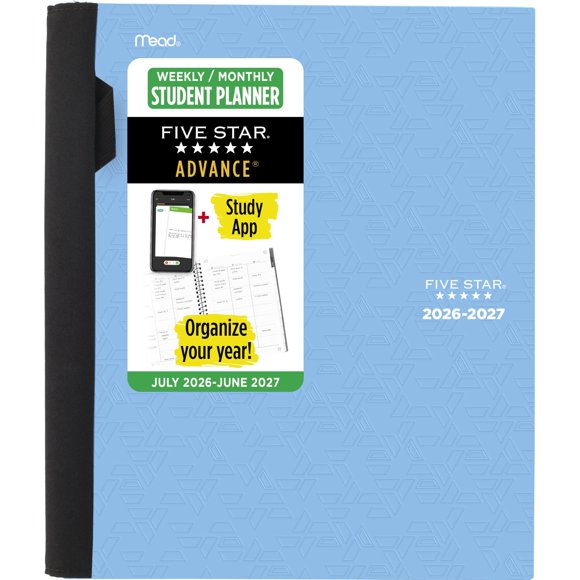 Agenda Five Star 21 cm x 28 cm 2026‑2027 Azul