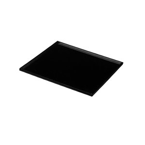 Magideal - Bandeja De Servicio De Acrílico, Bandeja De Exhibición Para Mesa De Postres, Bandeja De Postres Liviana, Plato De Refrigerio De Frutas Para El Desayun Negro 1Cm