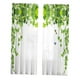 thumbnail image 2 of 2 Piezas De Cortinas De Ventana Semicortina De Hojas Verdes Para Ventana Dormitorio Estilo C, 2 of 3