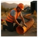 thumbnail image 3 of Ducto Flexible Extractor Tubo Ventilacion 12 Pulgadas 10mts Naranja, 3 of 5