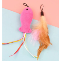 Genérico - Juguetes Para Gatos Mini Pez Peluche