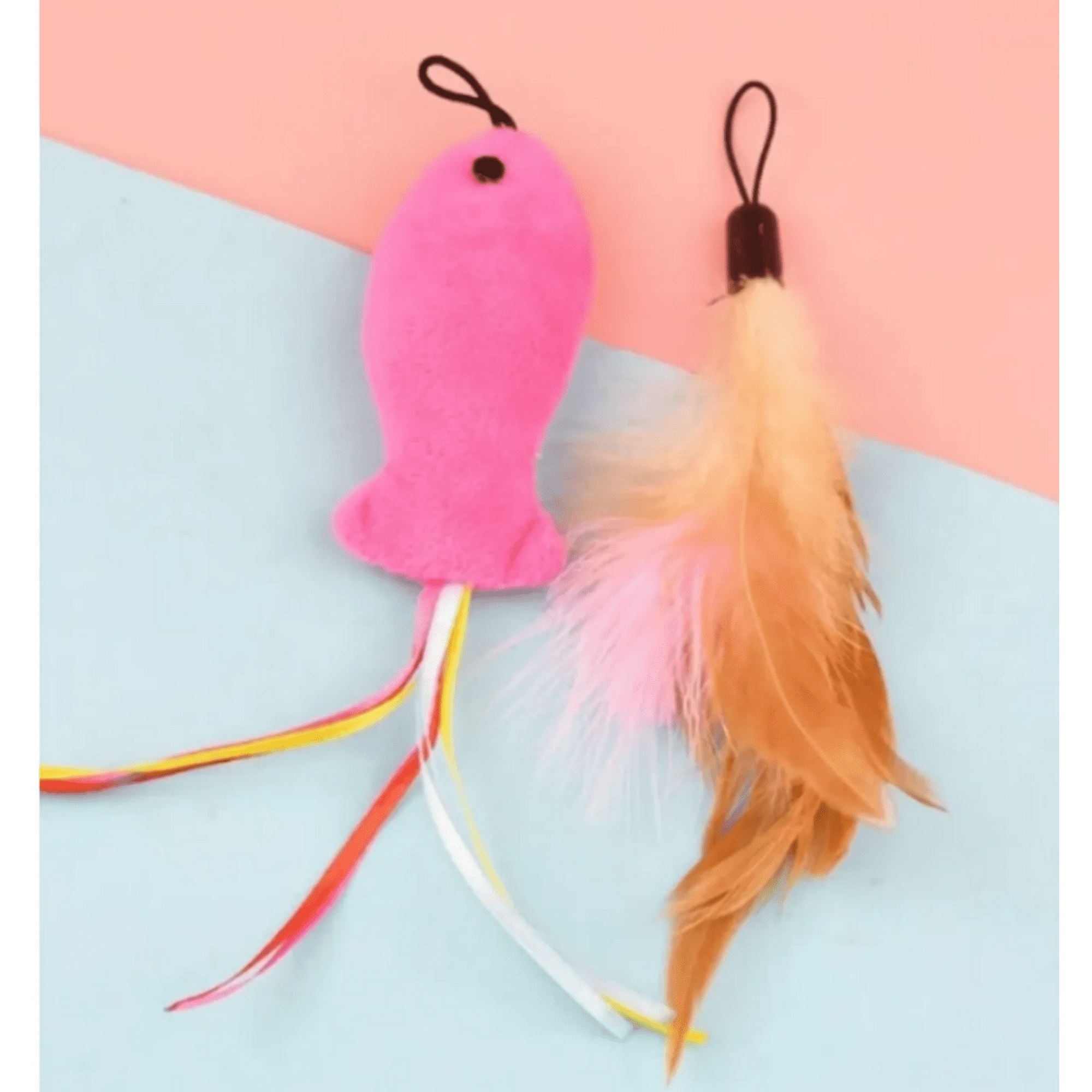 Genérico - Juguetes Para Gatos Mini Pez Peluche