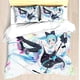 thumbnail image 1 of Hatsune Miku Anime Duvet Cover Set Comforte Printed Cartoon Twin Size Bedding Sets Christmas Gifts 3 piece, 1 of 3