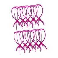 Ioensy - 10 Piezas Soporte De Exhibición De Sombrero Soporte De Almacenamiento Estable Para Postizos De Salón Rosa