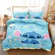 thumbnail image 1 of Stitch Bedding Set Queen Quilt Cover Cute Printed Cartoon Quilt Cover 3d Children'S Bedding Set Adults Polyester Reactive Printi, 1 of 4