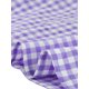 thumbnail image 5 of INSPIRE CHIC Blusas de Cuadros para Mujer de Regreso a Clases Cuello Cuadrado con Volantes Mangas Cortas de Verano Blusa Púrpura L, 5 of 6