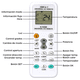 thumbnail image 5 of Control Remoto De Aire Acondicionado Universal Con Luz K-102, 5 of 7