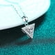 thumbnail image 4 of Collares con Colgante de Moissanita Triangular para Mujer de 0.5 a 1 Uds, Collares de Diamante de Moissanita Color D, Collares de Plata Esterlina 925, Juego Nupcial, Regalos de Joyería con, 4 of 8