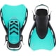 thumbnail image 2 of Fins Cressi Star, corto, ajustable, con tacón abierto, negro y verde aguamarina, XS, 2 of 7
