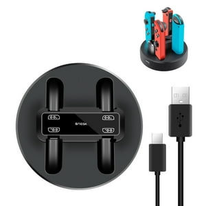 Estación De Carga Aaronmei Gns-620 Para Mandos Joy-Cons Y Consola Nintendo Switch