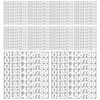 Magideal - Número De Etiqueta 800X Pegatizas Multifunción Etiquetas De Etiquetas De Activos Multifunción Etiquetas De Número De Álbumes De Recortes Que Organizan Blanco