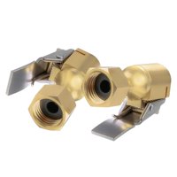 Magideal - 2X Car Tire Air Chuck Con Clip, Válvula De Neumático Conector De Válvula De Inflado De Neumáticos Flujo Cerrado Para Accesorios De Compresor