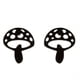 thumbnail image 1 of 1pair Cartoon Mushroom Design Stainless Steel Stud Earrings - Perfect for Men's Wedding Parties!, 1 of 5