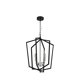 thumbnail image 4 of Lámpara colgante WJShome, farol de 4 luces, 46 cm, negro mate, 4 of 7