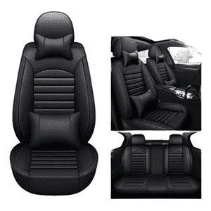 Genérico - Kit Funda Cubre Asiento Auto Premium Luxury Con 4 Almohadas