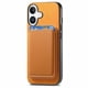 thumbnail image 2 of Funda de Cuero Magnética con Tarjetero para iPhone 16 Cubierta Delgada Amarillo, 2 of 5
