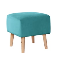 Latam Home - Pouf Burdeos Tela Velvet Turquesa