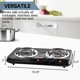 thumbnail image 5 of Encimera eléctrica de doble quemador OVENTE BGC102B 1700W, 5 of 8