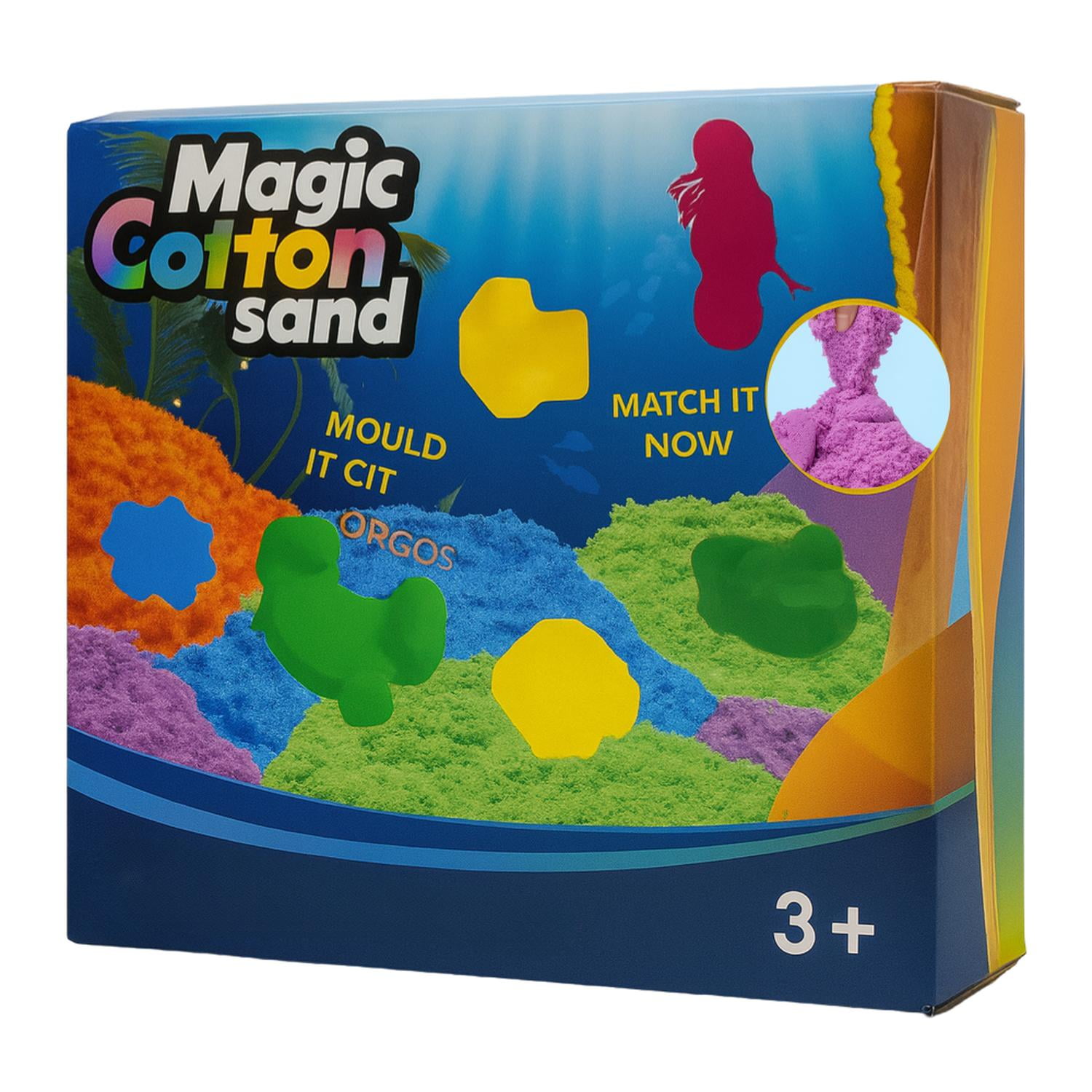 Fliperex - Set De Arena Magica Con Accesorios Y Moldes Animales De Mar