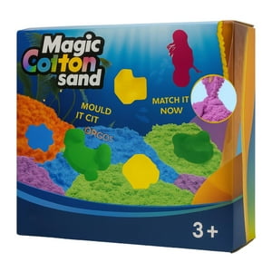 Fliperex - Set De Arena Magica Con Accesorios Y Moldes Animales De Mar Blanco