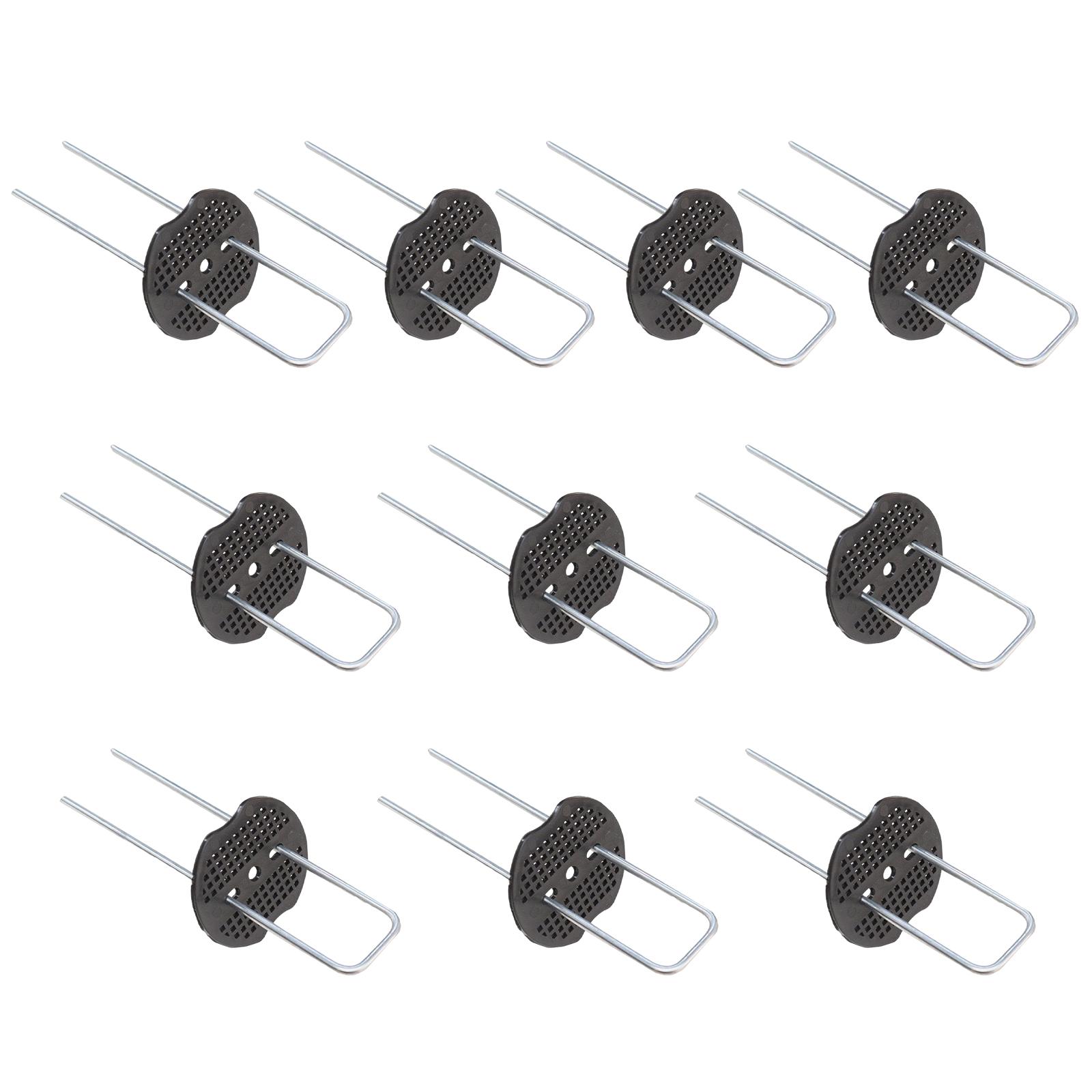 Ioensy - Grapas Para Paisajismo, Clavijas Para Césped, Antioxidantes Para Sujetar Vallas, Redes Para Cubrir El Suelo