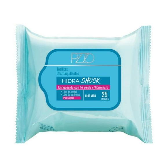 Toallas Desmaquillantes Hidrashock Aloe Vera, 25 Un