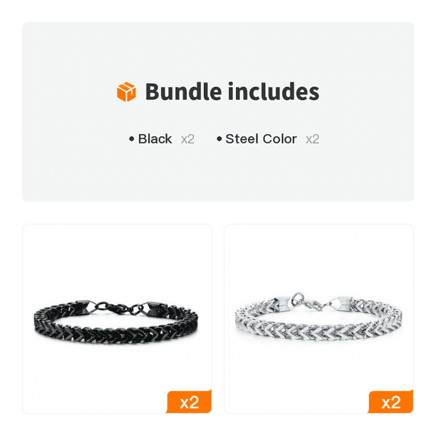 Titanium Steel Men's Bracelet Stainless Steel Jewelry Personality Gift Men's Bracelet