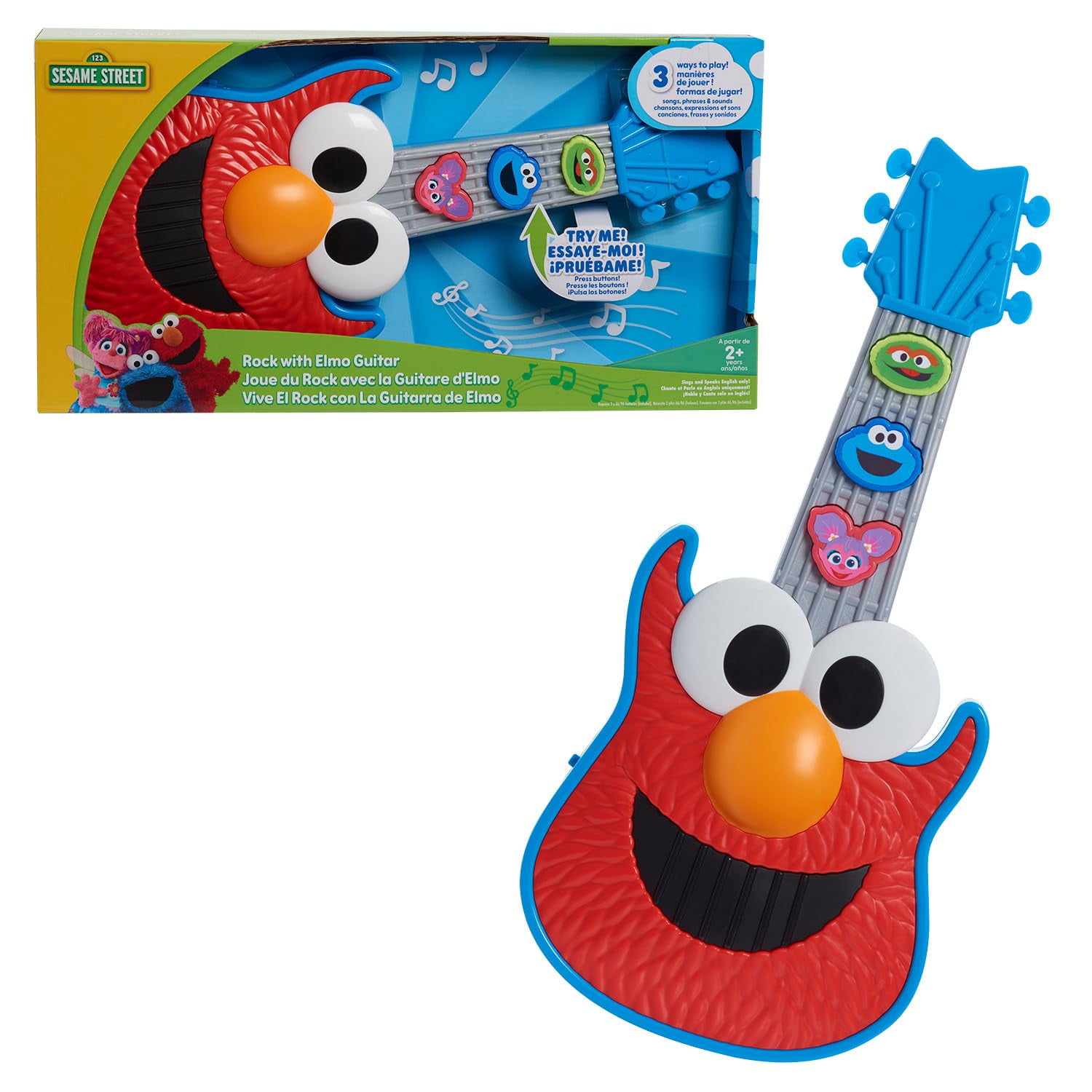 Juguete Musical Just Play Sesame Street Rock Con La Guitarra Elmo