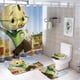 thumbnail image 1 of Pollito Pequeño-theme 4-Piece Shower Curtain Set with Rugs, Waterproof Bathroom Decor Set Includes Bath Mat, U-Shaped Rug, Toilet Lid Cover and Curtain with Hooks, 1 of 6