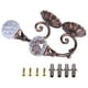 thumbnail image 1 of 2 ganchos para sujetar cortinas de cristal, de metal, color bronce rojo, 1 of 6
