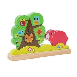 Genérico - Rompecabezas Montessori Magnetico Arbol Verde