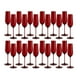 thumbnail image 1 of Set 24 Copas Flauta Full Color Rojo Allegra 200mL Vidrio, 1 of 3