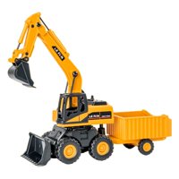Bothyi - Camión De Vehículos De Ingeniería, Juguete Resistente Para Regalo, Suministros Coleccionables Para Fiestas, Remolque De Excavadoras