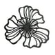 thumbnail image 4 of Decoración De Pared De Flores De Metal, Decoración Floral Para Colgar En La Pared, Para Hotel, Baño, Cocina, Negro, Grande, 4 of 5