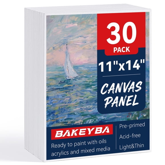 Tableros de lienzo BAKEYBA 28 × 36 cm (30 unidades) algodón