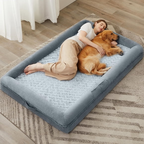 Cama para perros WNPETHOME Human para adultos, lavable con funda impermeable