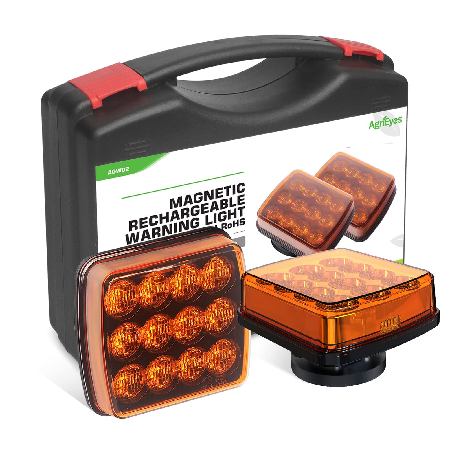 Luces Intermitentes Recargables Agrieyes Para Vehículos (2 Unidades)