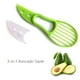 thumbnail image 3 of 1/2pcs, 3-in-1 Avocado Slicer Shea Corer Butter Fruit Peeler Cutter Pulp Separator Plastic Knife Kitchen Vegetable Tools Home Accessory, 3 of 4