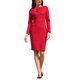 thumbnail image 2 of INSPIRE CHIC Vestido de Trabajo para Mujer de Manga Larga con Cuello Asimétrico Bodycon de Negocios Cóctel L Rojo, 2 of 5