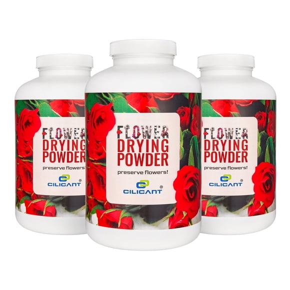 Polvo de gel de sílice para secar flores Cilicant, 950 ml (paquete de 3)