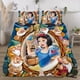 thumbnail image 3 of Snow White And The Seven Dwarfs 3-Piece Bedding Set For Kids Boys Girls Adult Cartoon Warm Cute Fashion Holiday Present Gift Bed Sheets, 3 of 5
