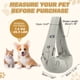 thumbnail image 2 of Transportín de eslinga para perros Uxcell para perros pequeños y gatos de hasta 16.5 libras, transpirable con bolsillo, bolso de hombro cruzado para mascotas, (gris, 1 pieza) para exteriores/viajes, 2 of 6